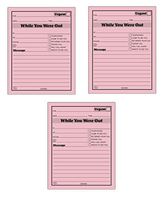 Adams While You were Out Pads, 4.25 x 5.5 Inches, Pink, 50 Sheets per Pad, 12 Pads per Pack, 3 Pack, 36 Pads Total (9711D)