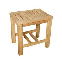 GT.S Bath Stool Shower Seat,Solid Wood Anti-Corrosion Waterproof Elderly Pregnant Women Shower Foot Bath Room Stool Size: 44x33x45cm