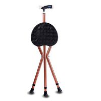 Folding Canes Seat Walking Stick Height Adjustment with LED 350 lbs Capacity