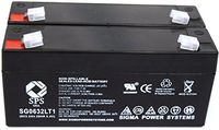 SPS Brand 6V 3.2Ah (Termina LT1) Replacement Battery for General Electric/Ge 633178CR (2 Pack)