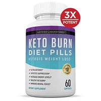 Keto Diet Pills Burn Shred BHB Salts Advanced Ketogenic Supplement Exogenous Ketones Ketosis Weight Loss Fat Burner Boost Energy Metabolism Men Women 60 Capsules 1 Bottle