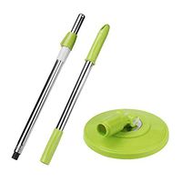 Wotryit Spin Mop Pole Handle Replacement for Floor Mop 360 No Foot Pedal Version Green Magic Mop