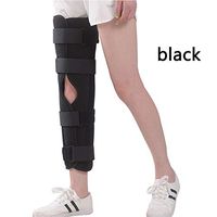 Adjustable Knee Orthosis Support Orthopedic Splint Osteoarthritis Ventilation Whole Leg Stabilizer Joint Fracture Fixation Protection,Black