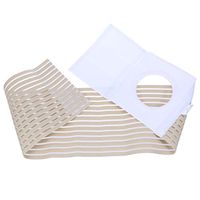 SUPVOX Unisex Ostomy Hernia Belt Waist Stoma Support Abdominal Binder Brace Breathable Belly Band with Stoma Opening for Colostomy Patients (M)