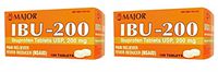 ( 2 Pack ) IBUPROFEN 200MG DYE FREE TAB IBUPROFEN-200 MG White 100 TABLETS UPC 309047914593