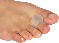 NatraCure Advanced Gel Toe Separator & Spreader/Spacer (w/Toe Loop) – Size: S/M - (1035-M CAT 2PK) - 1 Pair - (For Pain Relief from Calluses, Blisters, Bunions, and Hammer Toes)