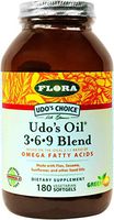 Udo’s Oil Capsules Triple Omega 3-6-9 180 ct Vegetarian Softgels - Organic Fatty Acid Supplement - Supports Immune System, Digestion, Joint Functions- for Skin, Cellular, & Cardiovascular Health