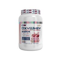 EHPLabs OxyWhey - Lean Whey Protein Strawberry Milkshake (2lbs) Gluten Free, 24g of Protein per Serving, 5.3g of BCAAs per Serving, 300mg MCT Oils - 30 Servings