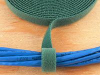 1/2 Inch Continuous Green Hook and Loop Wrap - 25 Yards
