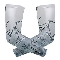 LEVEIS Seagulls and Doves Arm Sleeves UV Protection for Men Women Sunblock Protective Gloves Running Golf Cycling Driving Long Arm Cover 1 Pair