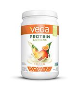 Vega Protein & Greens Tropical (19 Servings, 20.8 Ounce) - Plant Based Protein Powder, Keto-Friendly, Gluten Free, Non Dairy, Vegan, Non Soy, Non GMO - (Packaging May Vary)