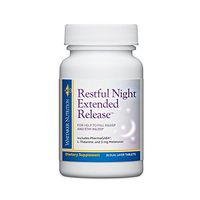 Dr. Whitaker's Restful Night Extended Release Melatonin Sleep Aid Helps You Fall Asleep and Stay Asleep Longer with Dual-Layer, Extended Release Technology, 30 Tablets (30-Day Supply)