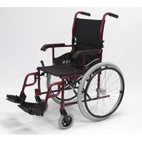 High Strength Ultra Lightweight Wheelchair Front Rigging: Swing-Away, Color: Merlot Mica, Seat Size: 18" W