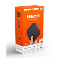 Xiaomi Mi Box S Android TV with Google Assistant Remote Streaming Media Player - Chromecast Built-in - 4K HDR - Wi-Fi - 8 GB - Black