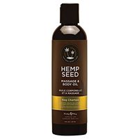 Earthly Body Hemp Seed Massage & Body Oil -Nag Champa 8oz