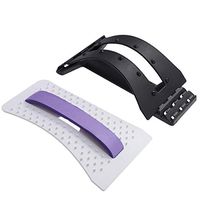 Healifty Back Massager 4Pcs Magnetic Spine Pain Relief Lumbar Traction Stretching Device Waist Spine Relaxation Pad