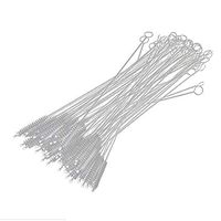 Eshylala 50 Pack Straws Cleaning Brushes Fish Tank Pipe Brush Spiral Soft Straw Nylon Brush, 6.9inch Long