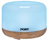 Port Essential Oil Diffuser 500ml, Essential Oils Electric Vaporizer/Nebulizer with 7 LED Colors, Cool Mist Ultrasonic Humidifier, Quiet