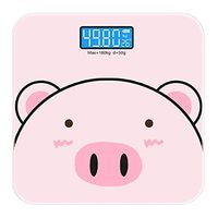 NILINLEI High Accuracy Skidproof Digital Body Weight Bathroom Scale, Electronic Scale with Step-On Technology, 180kg Capacity, Blue Backlight LCD Display