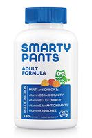 Daily Gummy Multivitamin Adult: Vitamin C, D3, & Zinc for Immunity, Omega 3 Fish Oil, B6 & Methyl B12 for Energy, Iodine, Choline, Vitamin E by Smartypants (180 count, 30 Day Supply)