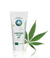 Annabis Menthol Hemp gel cooling effect on stiff joints, muscle tension, back pain, tendons, sore muscles after sports, reduce cellulite, tightens skin, muscle strain, 200 mililiter.