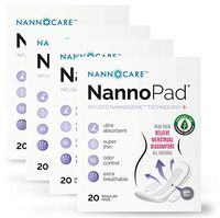 NannoPad Regular - Certified Organic Cotton- Far Infrared Technology to Reduce Discomfort - No Dyes, Chlorine Bleach or Fragrances - Minimize Odors and Bacteria