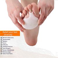 Elever Foot Pad Kit, 1 Pair Metatarsal Pad Set - Ball of Foot Pillow Gel Foot Pads Ball of Foot Cushion Forefoot Pad with Toe Loop for The Relief of Foot Pain