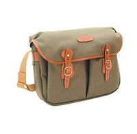 Billingham Hadley Large FiberNyte Shoulder Bag (Sage with Chocolate Leather Trim)