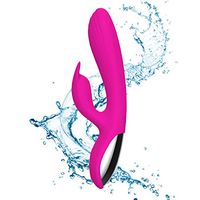 Massage Muscle Silicone Roller Stick, LMVH Multi Speed 10 Vibrating Whisper Quiet Waterproof Personal Sports Massager for Sports Fitness