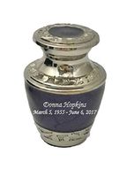Customized Pearl Lavender Keepsake Cremation Urn, Funeral Tokens, Ash Urns with Personalized Engraving - Small Size