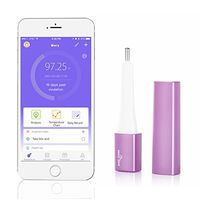 Easy@Home Smart Fertility Tracker, Bluetooth Oral Basal Thermometer EBT-500 with iOS and Android APP - Intelligent Ovulation Thermometer for Ovulation Prediction or Natural Contraception (Purple)