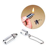Metal Mini Portable Pocket Peanut Capsule Lighter Cigarette Cigar Refillable Oil Lighter Torch Key Chain Flint Wheel Oil Cigarette Lighter EDC Keychain Capsule Lighter Kerosene Lighter Peanut Lighter