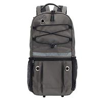 PACMAXI Oxygen Backpack Portable Oxygen Bag for Wheelchair, Scooter, Rollator, Oxygen Accessories Backpack with Reflective Strap for Women, Men, Elder, Fits M2, A/M4, ML6, B/M6, M7, C/M9 (Gray)