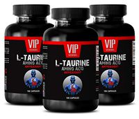 Fat Burning Pills for Men - L-Taurine 500MG - Amino Acid - ANTIOXIDANT - Fat Burning Vitamins - 3 Bottles (300 Capsules)