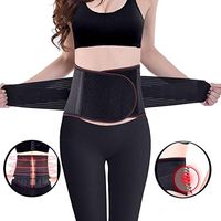 Lumbar Support Belt with Removable Fever Pad, Self-Heating Back Brace for Back Pain Relief, 4 Sizes (L)