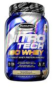 MuscleTech NitroTech Iso Whey Isolate Protein Powder, Vanilla, 1.8-Pound