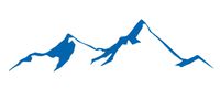 Mountain Vinyl Sticker Decals for Car Bumper Window MacBook pro Laptop iPad iPhone (6" x 1.5", Blue)