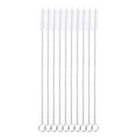 iBasingo Straw Bendable Cleaning Brush Baby Bottle Cleaner Catheter Water Cup Nylon Test Tube Drinking Pipe Brush Stainless Steel