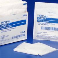 397110 Sponge Curity 10's Pouch Gauze LF Sterile Cotton 4x4 12ply 100 Per Box Part No. 397110 by- Kendall Company