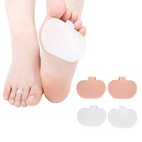 Metatarsal Pads, Silicone Apple Forefoot Pad, Ball of Foot Cushions Metatarsal and Mortons Neuroma Pads Forefoot Insoles for Metatarsal Support and Rapid Foot Pain Relief (2 Pair) - Happy Hours