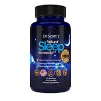 Dr. Scott’s Natural Sleep Aid | from Sleeplessness to Restfulness with 5 Mg Melatonin, Theanine, Magnesium, Tryptophan, Valerian Root | Natural Sleeping Pills | Non-Habit Forming Sleeping Supplement