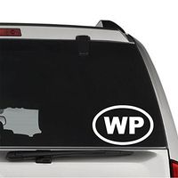 GottaLoveStickerz WP Widespread Panic Oval Permanent Vinyl Decal Sticker for Laptop Tablet Helmet Windows Wall Decor Car Truck Motorcycle - Size (07 Inch / 18 cm Wide) - Color (Gloss Black)