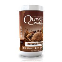 Quest Nutrition Protein Powder, Chocolate Milkshake, 23g Protein, 88% P/Cals, 0g Sugar, 2g Net Carbs, Low Carb, Gluten Free, Soy Free, 2lb Tub