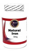Natural Iron 50mg 100 Capsules # BioPower Nutrition