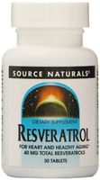Source Naturals Resveratrol 40mg, 30 Classic Tablets