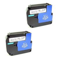 SIENOC Replacement Label Tape Compatible with Brother MK231 M-K231 Pack of 2