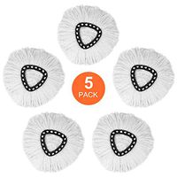 5 Pack Spin Mop Replacement Head, Easy Cleaning Mop Head Replacement Microfiber Spin Mop Refill for OCedar, Spin Mop Head Refill Replacements for Easy Wring Mop Pads