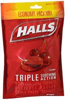 Halls Cough Suppressant Drops Cherry - 80 ct, Pack of 2