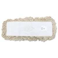 UNISAN Industrial Dust Mop Head, Hygrade Cotton, 18 Width x 5 Depth, White (1318)