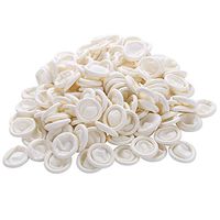 Disposable Natural Finger Cots Latex Powder Free Medium Rubber Fingertips Protective for Medical Application, Nail Art, Electronic Repair, Painting, Jewelry Cleaning